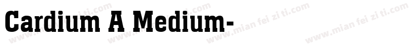 Cardium A Medium字体转换